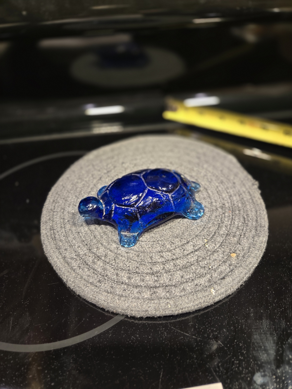 Blue Glass Turtle Decorative Accent - Home Accents